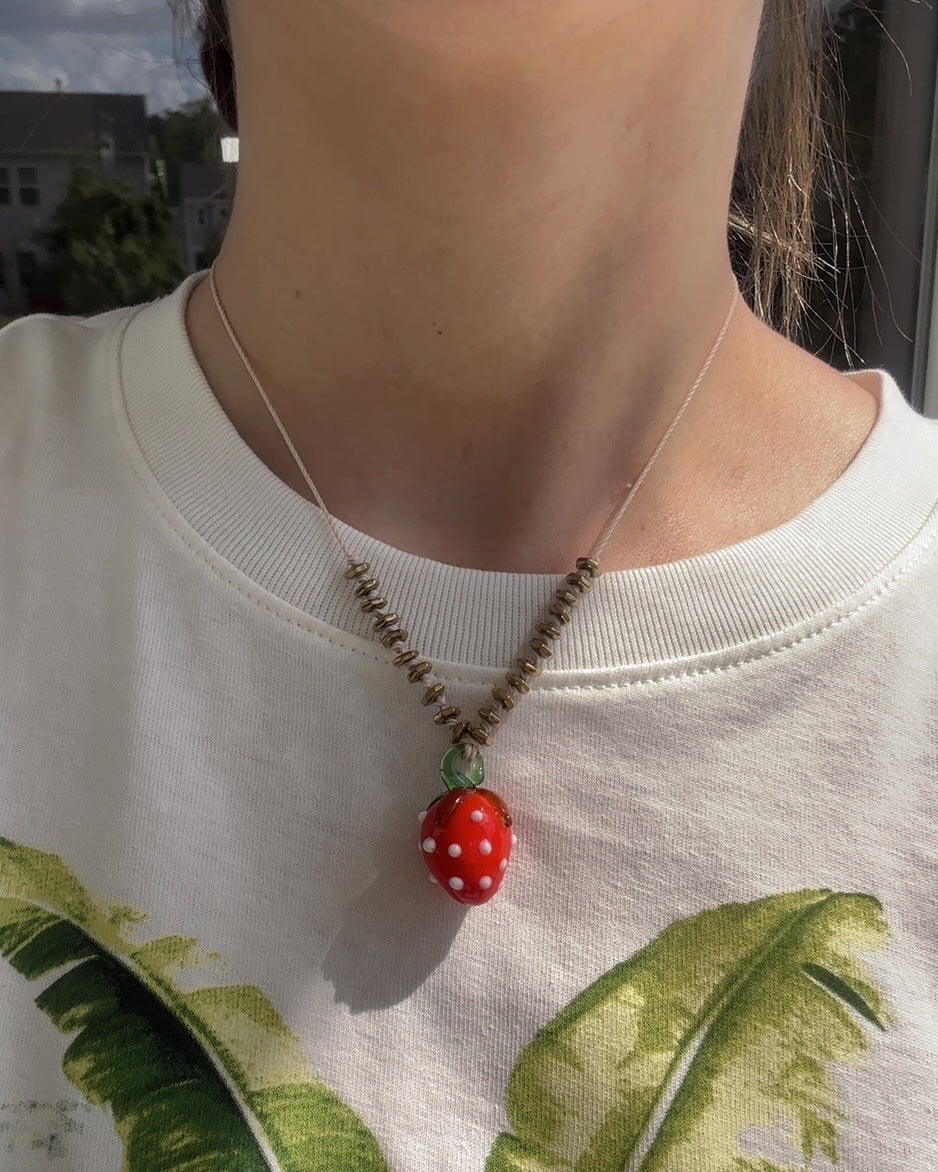 Strawberry Adjustable Necklace