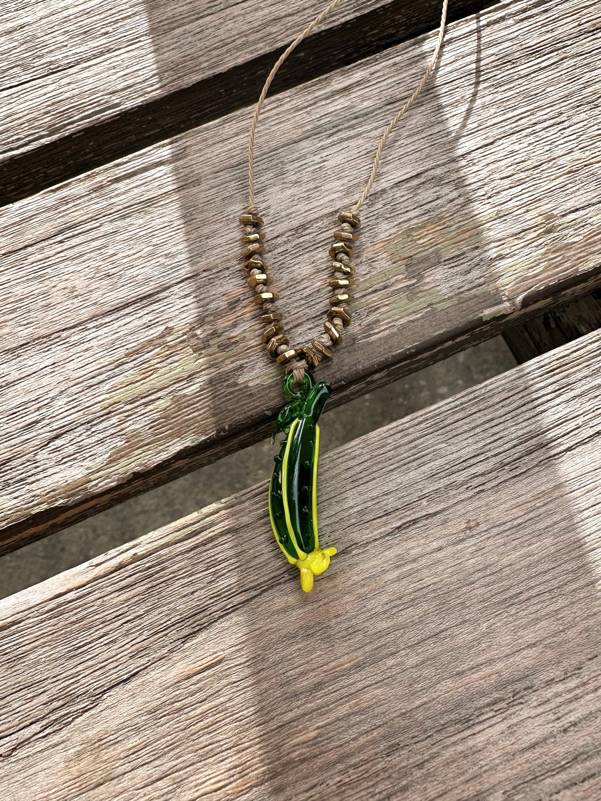 Cucumber Adjustable Necklace