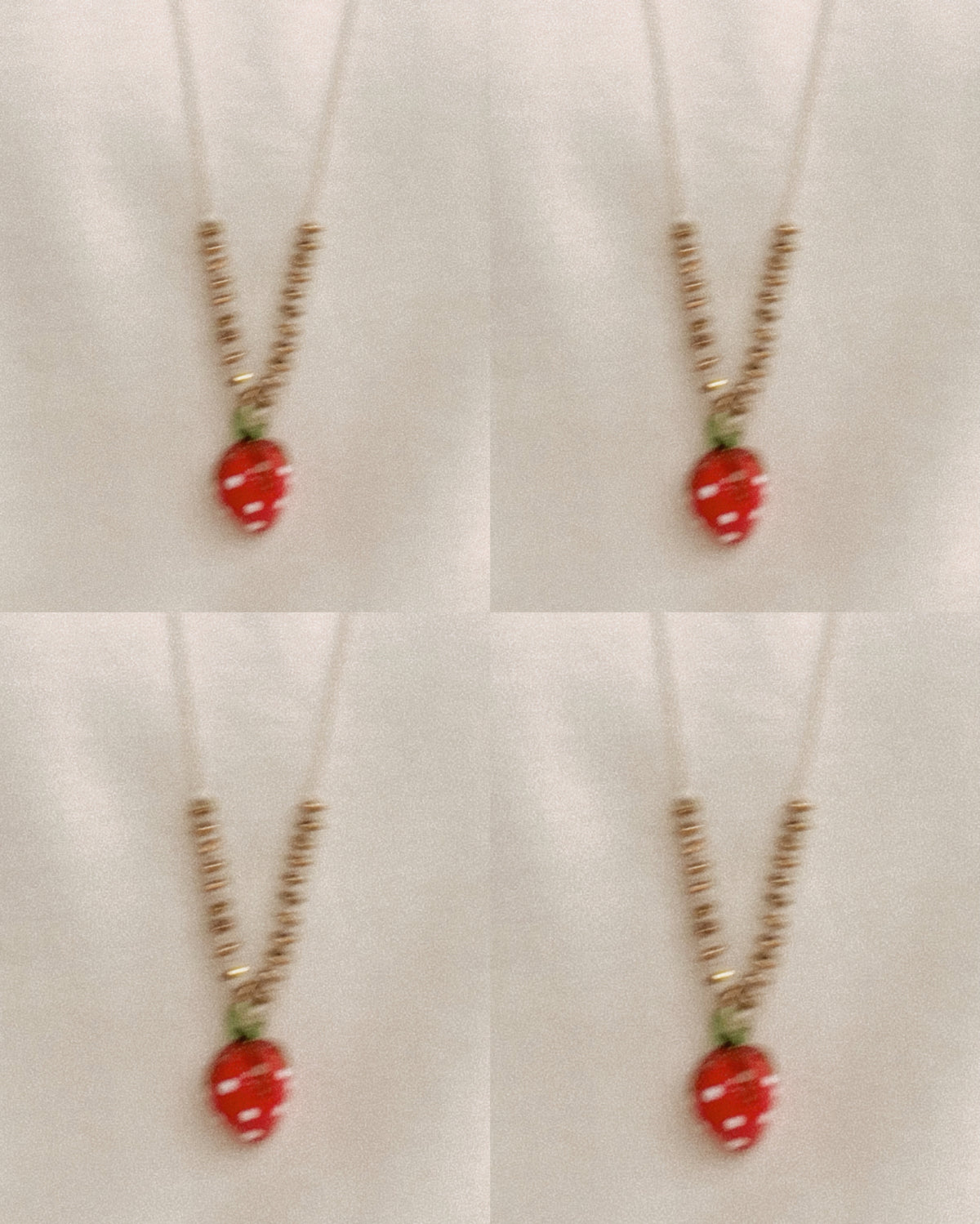 Strawberry Adjustable Necklace
