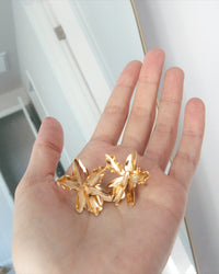 Orchid Stud Earrings Handmade Orchid Jewelry Handmade Earrings Studs Handmade Flower Earrings Gift for her