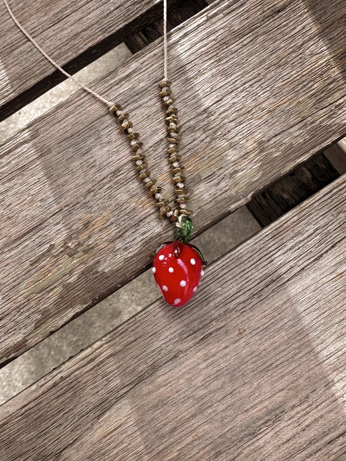 Strawberry Adjustable Necklace