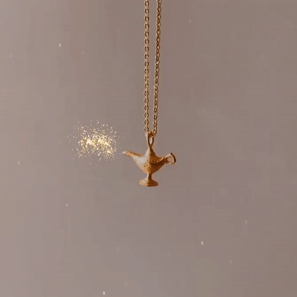 Disney aladdin 2025 lamp necklace